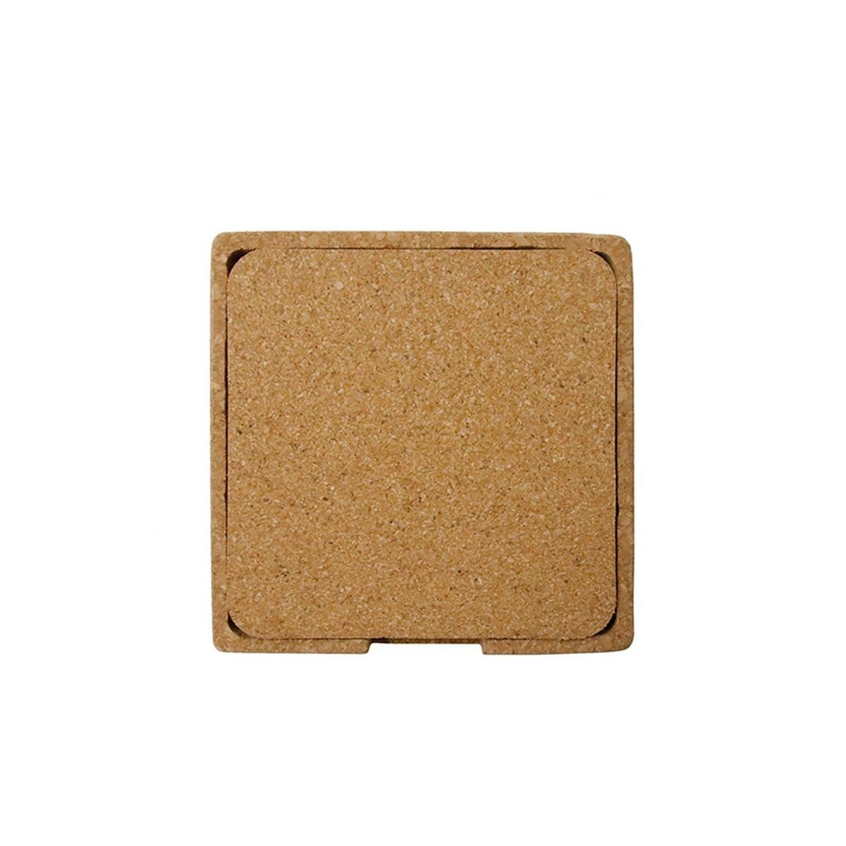 TEREVI Cork Coaster Set of 4 with Custom Logo